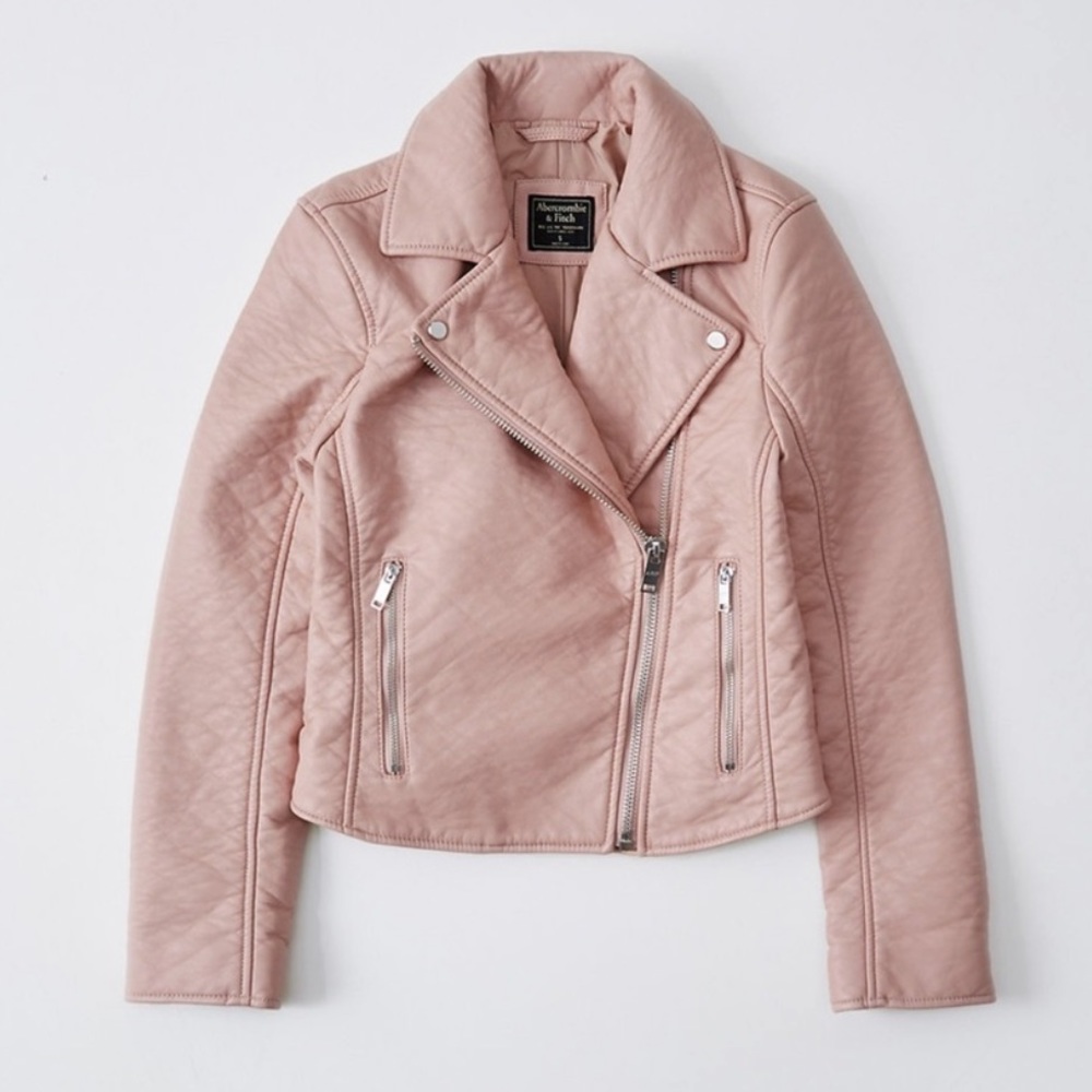 NWOT Abercrombie and Fitch leather jacket
